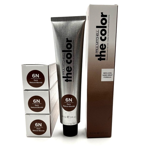 Paul Mitchell The Color Permanent Hair Color 6N Dark Natural Blonde 3 oz-3 Pack - Picture 1 of 1